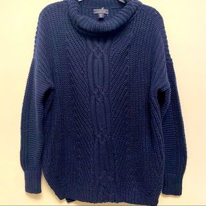 Navy Blue Knit Sweater